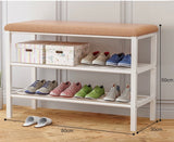 SONGMICS Shoe Bench, 3-Tier Shoe Rack for Entryway, 12.2 x 31.9 x 19.3 Inches - RaditShop