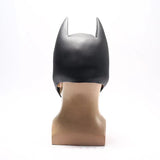 Men's Super Hero Bat Mask Knight Full Head Helmet Latex Black Headgear Halloween Costume Accessory Masque Role