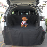 pet Trunk Cargo Cover with Bumper Flap Protection, Oversized Car Seat Cover Waterproof Nonslip Pet SUV Cargo Liner with Storage Pockets for Truck and SUV, Universal Fit (All Black) - RaditShop