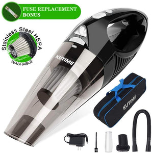 Handheld Vacuum Cordless, Upgraded 6500PA Super Suction Power Car Vacuum with LED Light - Sparkmart