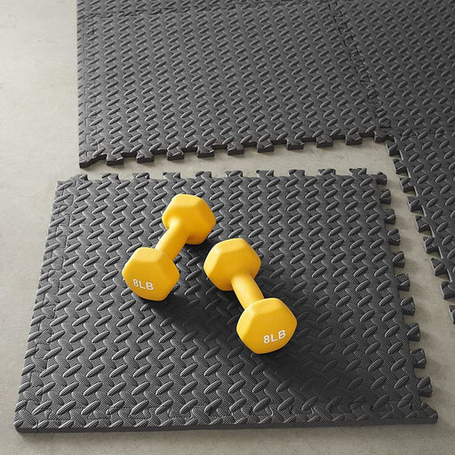 Exercise Training Puzzle Mat with Foam Interlocking Tiles, Gym Mat - Sparkmart
