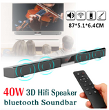 SR100 Plus Bluetooth Soundbar Home TV Speaker Wireless Subwoofer Remote Control Stereo Surround Sound - Sparkmart