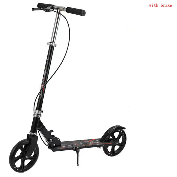 RORA Rides Sport Runner Folding Kick Scooter Black/White - RaditShop