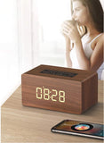 Retro Bluetooth Speaker with alarm clock, Vintage Radio for Home Indoor or outdoor ,Wooden Vintage Style, Rechargeable - RaditShop