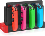 Switch Controller Charger Compatible with Nintendo Switch & OLED Model Joycons, KDD Switch Charging Dock with Upgraded 8 Game Storage for Nintendo Switch Joycon & Games - RaditShop