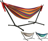 9Ft Double Hammock with Detachable Stand,  Loadable 450LB (205kg) - RaditShop