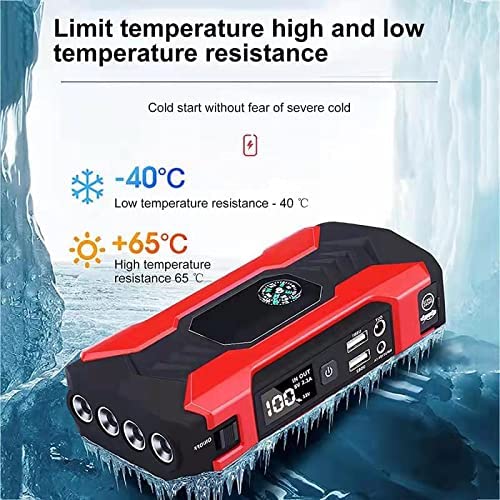 Car Jump Starter, 20000mAh 400A Portable Charger Car Booster, 12V Auto Starting Device Emergency Car Battery Starter Power Bank - RaditShop