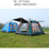 4-5 Persons Easy Pop Up Tent, Automatic Setup, Waterproof, Double Layer, Instant Family Tents for Camping, Hiking & Traveling - RaditShop