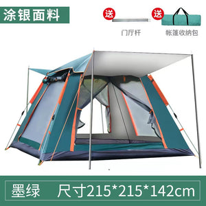 4-5 Persons Easy Pop Up Tent, Automatic Setup, Waterproof, Double Layer, Instant Family Tents for Camping, Hiking & Traveling - RaditShop