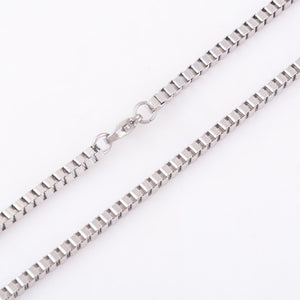 100% Genuine 925 Sterling Silver Necklaces for Women Box Chain Necklace for Pendant - RaditShop