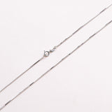 100% Genuine 925 Sterling Silver Necklaces for Women Box Chain Necklace for Pendant - RaditShop