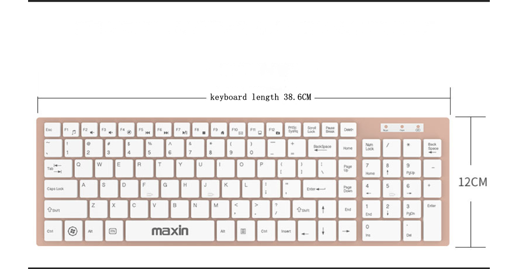 RORA Wireless Keyboard and Mouse Combo, Slim Keyboard Mice 2.4GHz 109 Keys Full Size - Sparkmart