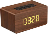 Retro Bluetooth Speaker with alarm clock, Vintage Radio for Home Indoor or outdoor ,Wooden Vintage Style, Rechargeable - RaditShop