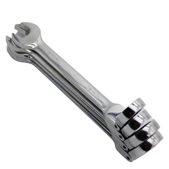 PowerPowel 12-Piece Flex-Head Ratcheting Wrench Set, Metric 8mm-19mm - RaditShop