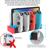 Switch Controller Charger Compatible with Nintendo Switch & OLED Model Joycons, KDD Switch Charging Dock with Upgraded 8 Game Storage for Nintendo Switch Joycon & Games - RaditShop