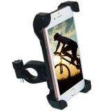 Bike Phone Mount, Bicycle Phone Holder with 4 Stainless Steel Telescopic Clamp Arms for Super Stability 360°Rotation - RaditShop