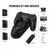 PS4 Dual Shock Controller Dual USB Charging Charger Docking Station for PS4 - Sparkmart