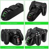 PS4 Dual Shock Controller Dual USB Charging Charger Docking Station for PS4 - Sparkmart