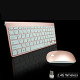 Nora 2.4G Mini Wireless Keyboard And Mouse Set Waterproof For Mac Apple PC Computer - RaditShop