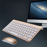 Nora 2.4G Mini Wireless Keyboard And Mouse Set Waterproof For Mac Apple PC Computer - RaditShop