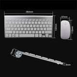 Nora 2.4G Mini Wireless Keyboard And Mouse Set Waterproof For Mac Apple PC Computer - RaditShop