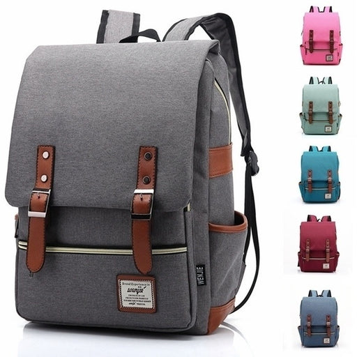 Men and Women Vintage Casual Canvas Backpack Travel Bag School Backpacks - RaditShop