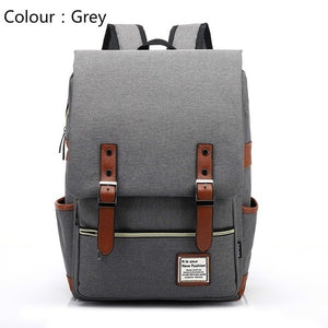 Men and Women Vintage Casual Canvas Backpack Travel Bag School Backpacks - RaditShop