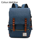 Men and Women Vintage Casual Canvas Backpack Travel Bag School Backpacks - RaditShop