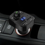 Vehicle Wireless Bluetooth Handsfree Car Kit FM Transmitter Music MP3 Player Dual USB Charger Adapte - Sparkmart