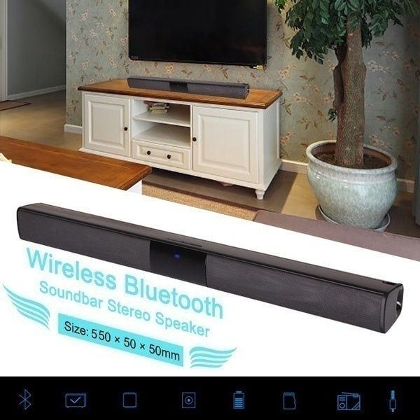 NORA Sound Bar Speaker New 330/550mm Wireless Bluetooth Stereo Speaker Home Theater TV Subwoofer - RaditShop