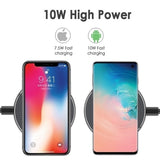 Qi Wireless Charger Pad 10W Fast Charging Dock for iPhone SAMSUNG - RaditShop