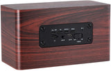 Wood Portable Bluetooth Speaker vintage Wireless FM Radio  Connection, TF Card & MP3 Player - Sparkmart