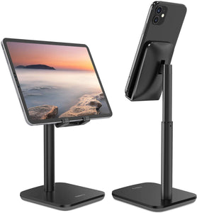 iPad Tablet, Phone Holder Stand, Height Angle Adjustable Desktop Mount - Sparkmart