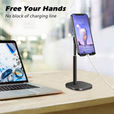 iPad Tablet, Phone Holder Stand, Height Angle Adjustable Desktop Mount - Sparkmart