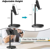 iPad Tablet, Phone Holder Stand, Height Angle Adjustable Desktop Mount - Sparkmart