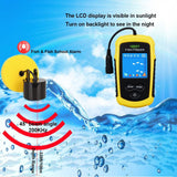 Luckylaker Portable Fishing Sonar, Wired Fish Finder Fishfinder Alarm Sensor Transducer with Colored LCD Display - Sparkmart