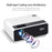 RORA MINI Projector D60, 1280x720P Resolution, Portable 3D video Beamer, Home Cinema, - Sparkmart