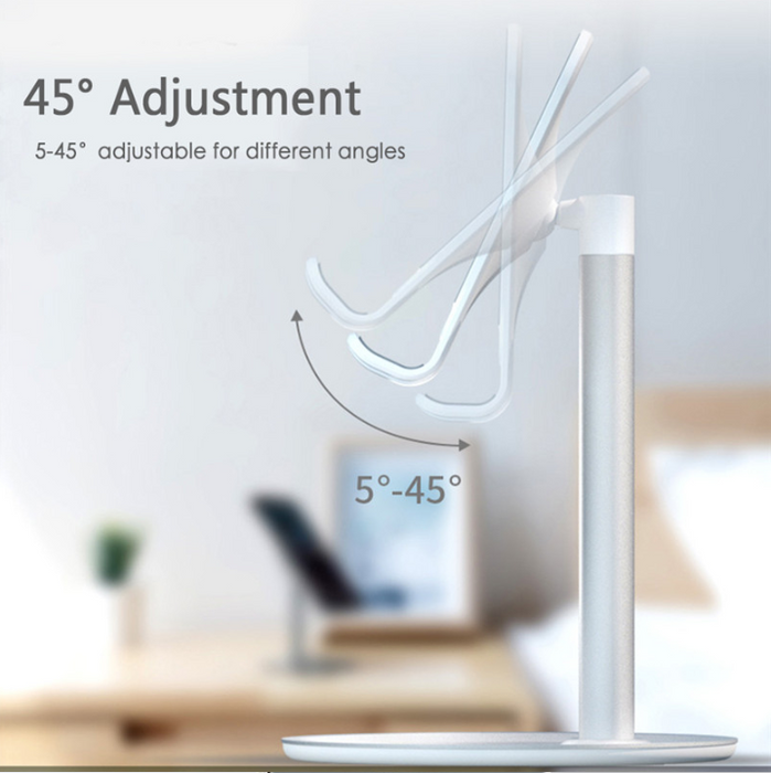 iPad Tablet, Phone Holder Stand, Height Angle Adjustable Desktop Mount - Sparkmart
