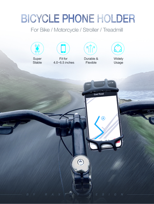 Universal Bike Phone Mount, Bicycle Handlebar Stroller Cell Phone Holde - RaditShop