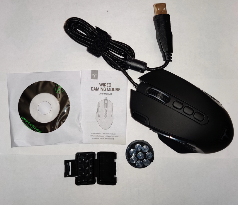 Pik Tech Computer Mouse PICTEK PC257 Gaming Mouse, Brand New, Wired 12000 DPI — RaditShop
