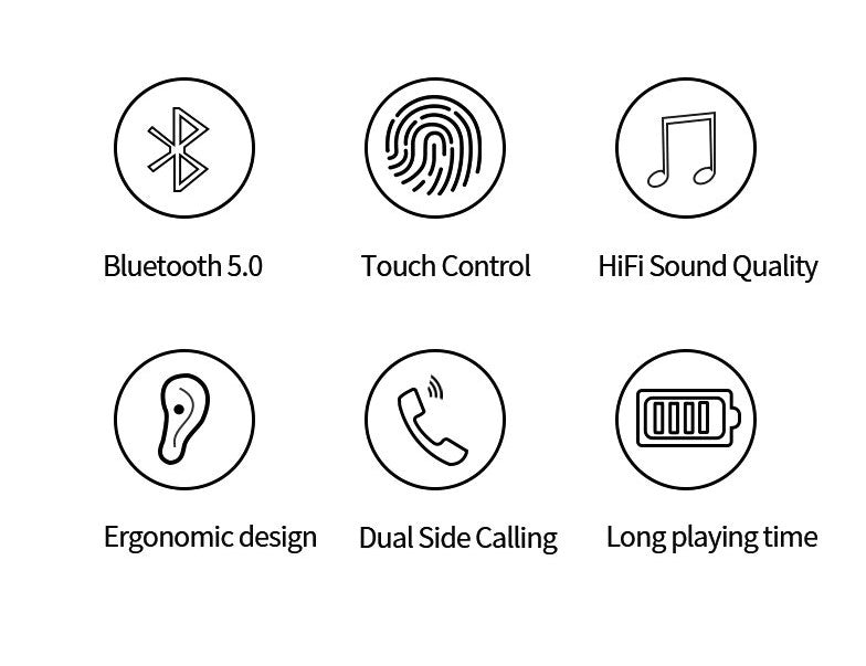 Myinnov M9S Wireless Sports Earphone TWS Dual Bluetooth 5.0 - RaditShop