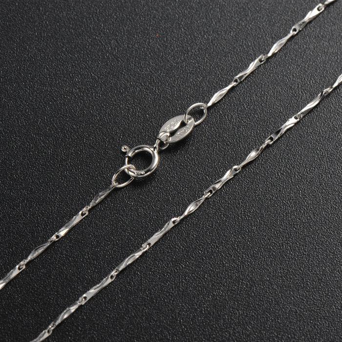 925 Sterling Silver chain necklace Adjustable up to 18" inch/45cm - RaditShop
