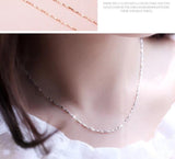 925 Sterling Silver chain necklace Adjustable up to 18" inch/45cm - RaditShop