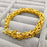 18K Gold Plated Bracelet,  Bangle Bracelet Dragon Head Rope Gold - RaditShop