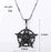 Medallion Round Caribbean Aztec Pirates Skull Pendant Necklace For Men - Sparkmart