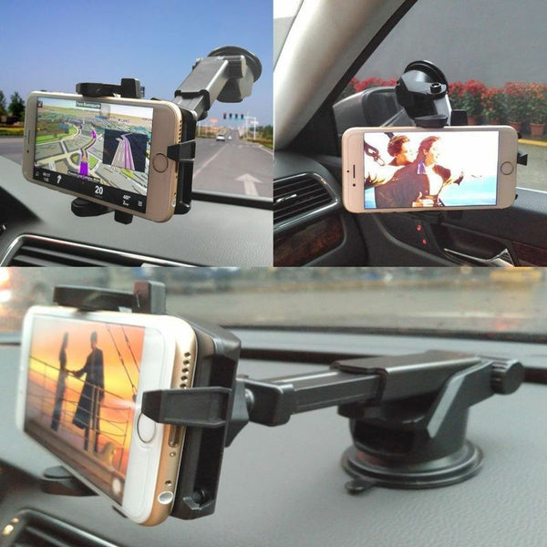 New 360° Universal Suction Cup Car Phone Holder Windshield Mobile Phon —  RaditShop