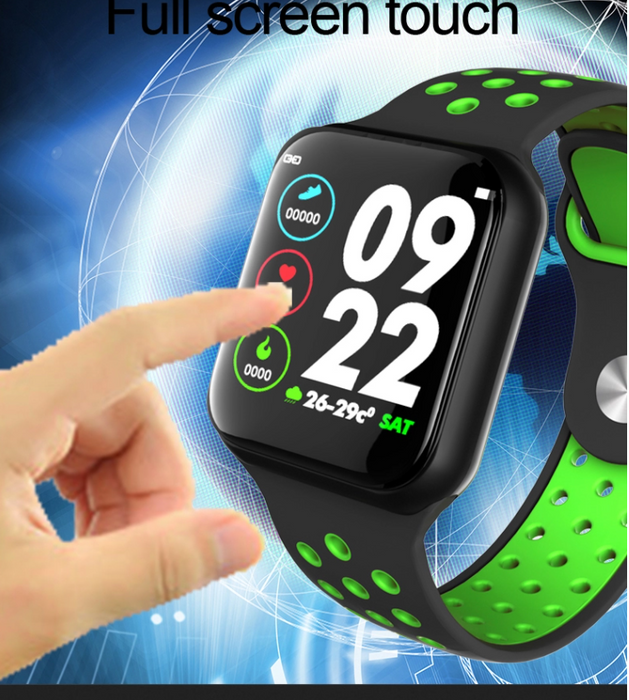 Smart Watch, Fitness Tracker Full Touch Screen Waterproof with Heart Rate, Blood Oxygen, Sleep Monitor - Sparkmart