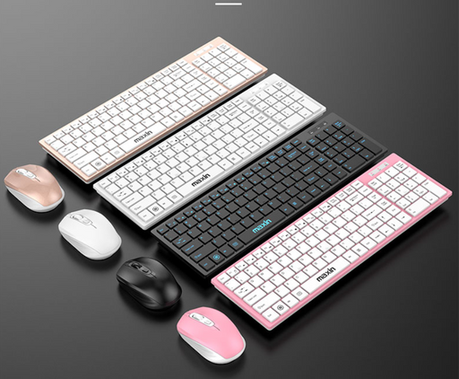 RORA Wireless Keyboard and Mouse Combo, Slim Keyboard Mice 2.4GHz 109 Keys Full Size - Sparkmart