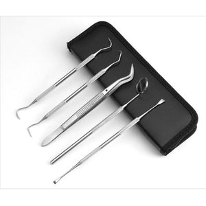 4/5 PCS Hand tools for tooth Scraper Kit stainless toothpastes dental tools dentist Seek mirror instruments - Sparkmart